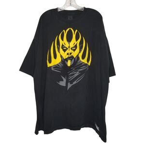 WWE Authentic Goldust Gold To Dust Double Sided Black T-Shirt 5X Wrestling WWF